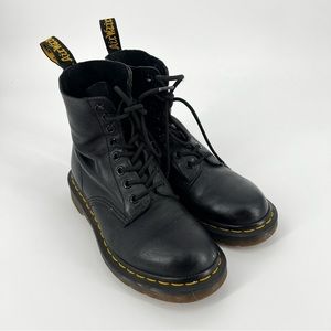 Dr. Marten Black Pascal Combat Boots Size 6